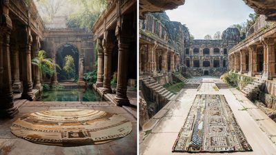 India’s stepwells inspire Shalini Misra’s rug collection