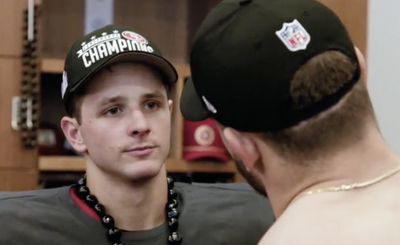 Mic’d-up video showed what awestruck Nick Bosa told Brock Purdy in the locker room after 49ers’ NFC title