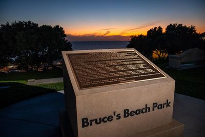 Plaque acknowledging racist history of California beach town stolen, police say
