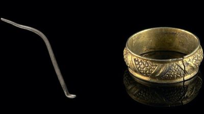 Roman-era silver 'toilet spoon' discovered in Wales