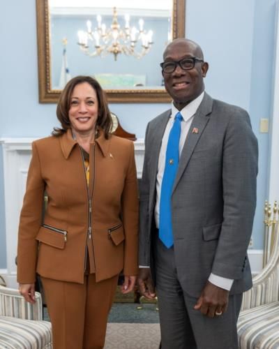 Kamala Harris and Prime Minister Rowley: Building a Sustainable Future