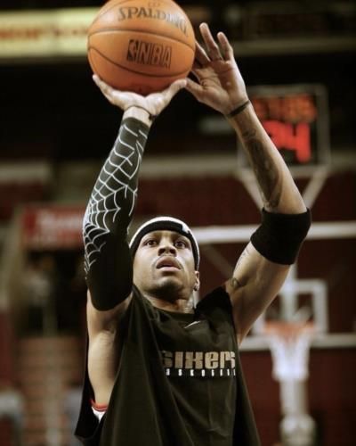 Allen Iverson's Precision: Capturing Basketball Magic Through Picture-Perfect Shots