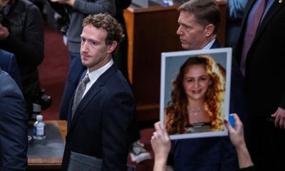 ‘It was forced’: grieving parents unfazed by sorry tech CEOs at US Senate hearing
