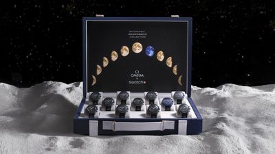 You can buy the full MoonSwatch range online this month – but there's a catch