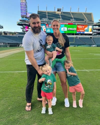 Kelce family creates a green-themed playroom for their three daughters