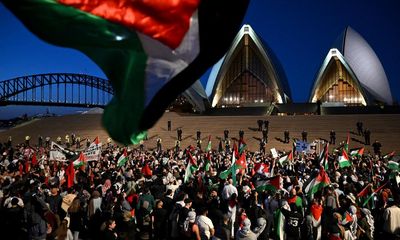 NSW police say analysis shows pro-Palestine chant in viral Sydney Opera House video was ‘where’s the Jews?’