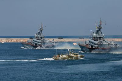 Ukraine says ‘destroyed’ Russian ship in underwater drone attack off Crimea