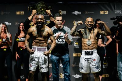 Photos: BKFC 57 weigh-ins and fighter faceoffs