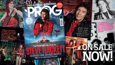 Steve Hackett's on the front cover of the new issue of Prog, on sale now