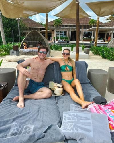 Dillon Peters Enjoys Beach Bliss with Partner in Banyan Tree Mayakoba