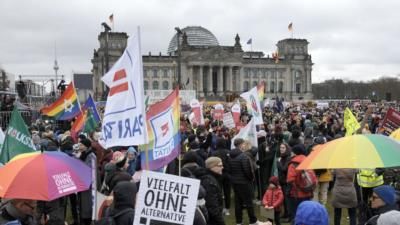 Massive Pro-Democracy Protest in Berlin Against Far Right Extremism