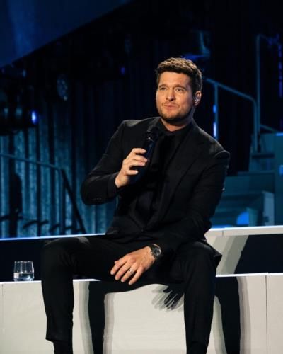 Michael Bublé jokes about taking psychedelic mushrooms at NHL event