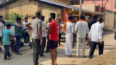 Police vigil begins after campaign on social media for putting up saffron flag in MK Hubli of Belagavi