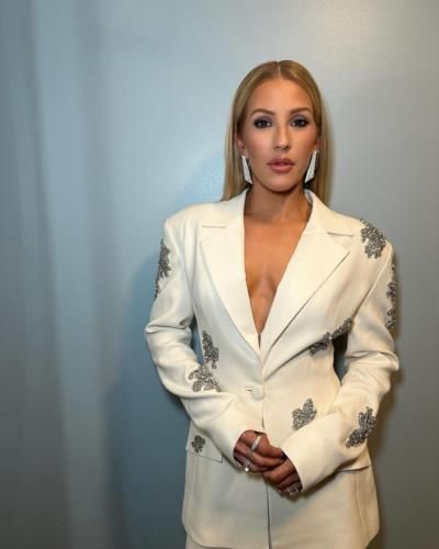 The Timeless Elegance of Ellie Goulding's White Ensemble