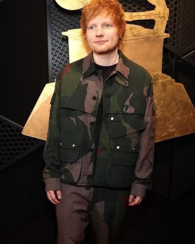 Ed Sheeran Dazzles in Stylish Outfit with Musical Flair