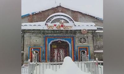 Uttarakhand: Kedarnath, Badrinath Dham draped in white after heavy snowfall