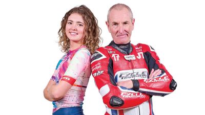 Alice Towers and her dad Jonny: 'He corners with his knee skimming the tarmac – I've inherited those skills'