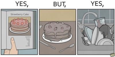 Anton Gudim's hilarious comic series Yes, But delights with contradictions