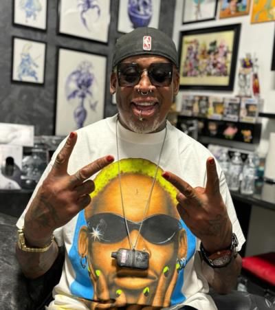 Dennis Rodman: Style Icon in a Classic White Tee