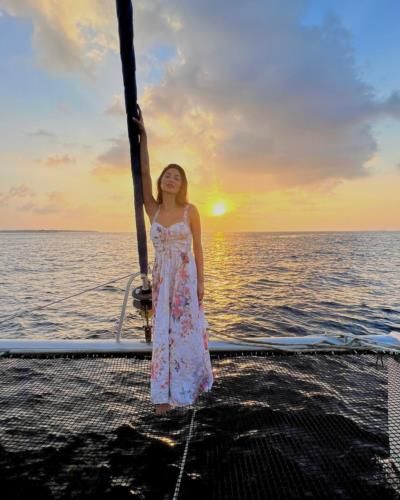 Nicole Scherzinger: Effortless Elegance amidst Nature's Serene Canvas