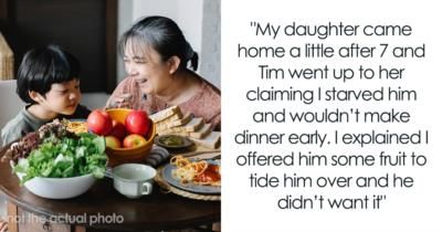 Grandma criticized for not cooking dinner early, refuses to babysit