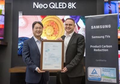 Samsung TVs Receive Carbon Reduction Certification from TÜV Rheinland
