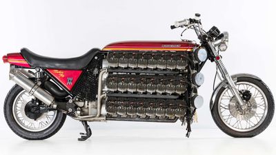 This 48-Cylinder Custom Kawasaki Two Stroke Is About To Go Up For Sale