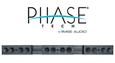 PhaseTech's new soundbars feature sliding speakers and a custom-cut mounting rail to suit a variety of TVs