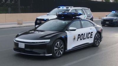 The Lucid Air EV Gets A Police Cruiser Makeover In Saudi Arabia