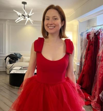 Ellie Kemper's Red Frock Photoshoot: A Burst of Elegance and Energy