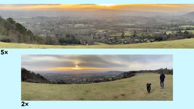 I didn't know I could zoom iPhone panoramas; now I'm glad I tried – I think!