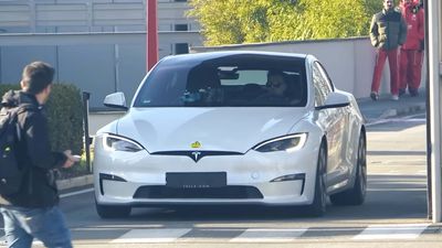 Weird: Ferrari Is Testing A Tesla Model S Plaid At Its Maranello Factory