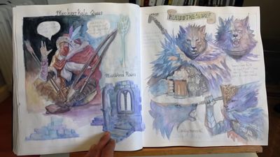 This Elden Ring player chronicled their entire playthrough with a gorgeous 600-page sketchbook, and it might just be the coolest thing I've ever seen