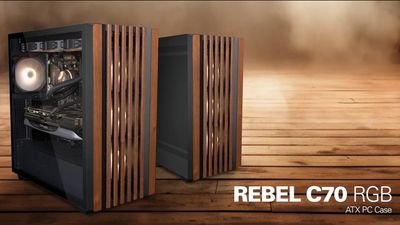 Sharkoon unveils high-airflow ATX mid-tower wood case with 11 fan mounts