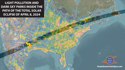 April 8 total solar eclipse: The best places to stargaze near the path of totality