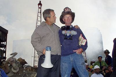 9/11 firefighter Bob Beckwith who stood next to Bush in famous images dies