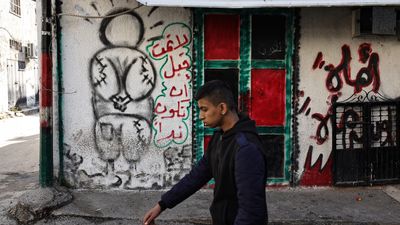 Who is Handala, the barefoot, spiky-haired boy who symbolizes Palestinian resistance?
