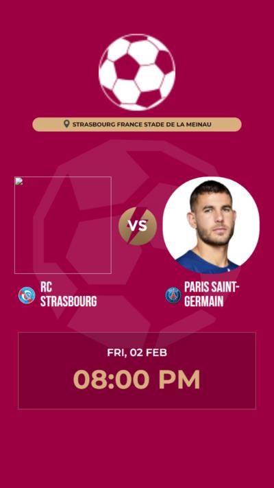 Paris Saint-Germain triumphs over RC Strasbourg with a 2-1 victory