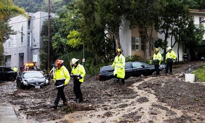 California storms ease after record rainfall leaves threat of landslides