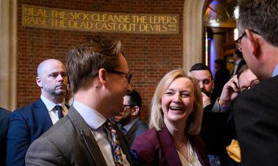 Listen up! It’s Liz Truss and the PopCons, the Tory tribute act sounding a death knell for irony