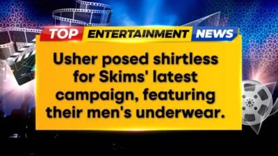 Usher strips down for Skims campaign ahead of Super Bowl
