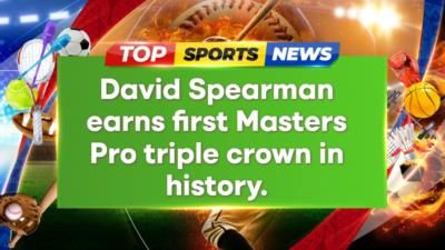 David Spearman becomes first ever Masters Pro triple crown champion