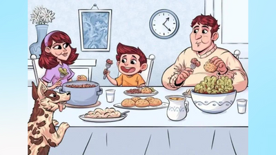 Do you have 20/20 vision to find 2 faces in this image in under 10 seconds?