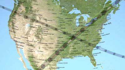 How will the 2024 total solar eclipse differ from the 2017 total solar eclipse?