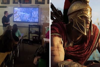 Kids Learn About Ancient Greece With The Help Of Video Game Assassin’s Creed In This Teacher’s Class