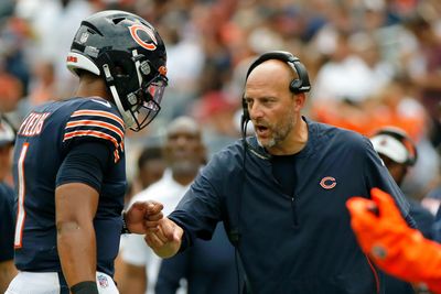 Former Bears coach Matt Nagy still believes Justin Fields trending in right direction