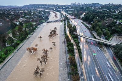 Yes, the Los Angeles River is dramatically full. But it’s just ‘doing its job’