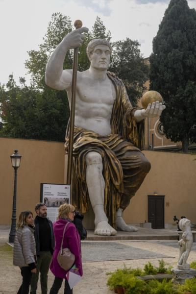 Reconstructed Statue of Emperor Constantine Unveiled in Rome