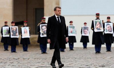 Macron calls Hamas attacks ‘biggest antisemitic massacre of our century’