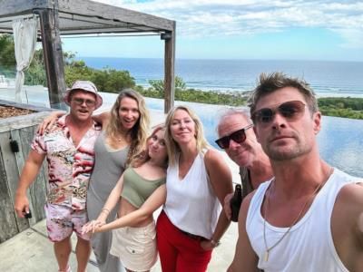 Chris Hemsworth's Winter Adventures with Family: Snow Surfing and Skiing